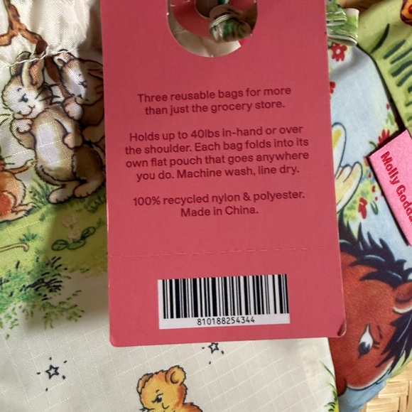 NWT **Set of 3** BAGGU x Molly Goddard Standard Reusable Tote Bags - Picture 12 of 12